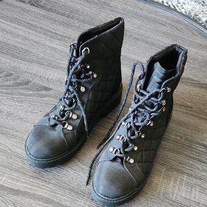 Guess Black Quilted Women's Boots